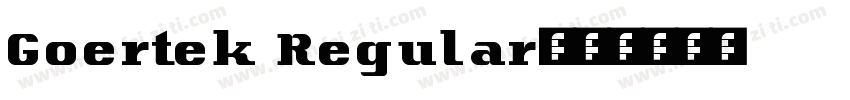 Goertek Regular字体转换